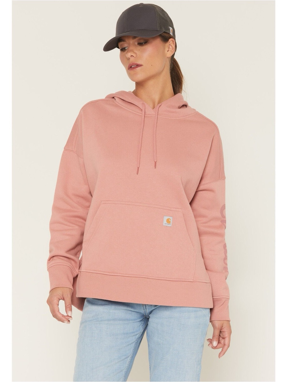 Carhartt Women's Dusty Rose Pullover Hoodie